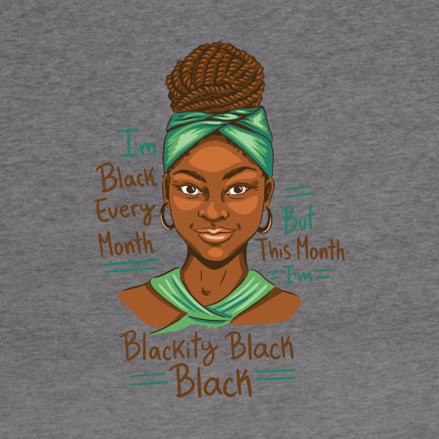 Black History Month Girl P by LindenDesigns